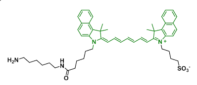 ICG-amine，1686147-55-6，氨基修飾的近紅外染料