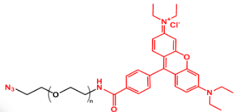 羅丹明B聚乙二醇疊氮   Rhodamine B-PEG-Azide  RB-PEG-N3
