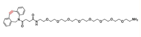DBCO-PEG8-amine(NH2),二苯并環(huán)辛炔-八聚乙二醇-氨基