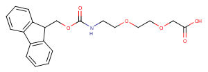 166108-71-0 Fmoc-8-amino-3,6-dioxaoctanoic acid Chemical Structure