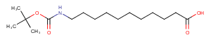 Boc-11-aminoundecanoic acid Chemical Structure
