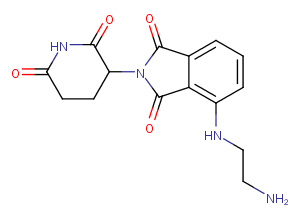 Pomalidomide-C2-NH2 Chemical Structure