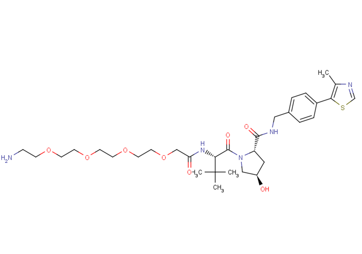 2010159-57-4 (S,R,S)-AHPC-PEG4-NH2 Chemical Structure