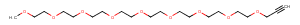 m-PEG8-O-alkyne Chemical Structure