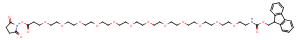 Fmoc-PEG12-NHS ester Chemical Structure