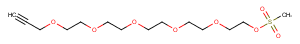 Propargyl-PEG5-Ms Chemical Structure