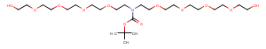 N-Boc-N-bis-PEG5 Chemical Structure