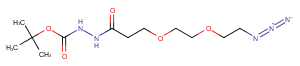 Azido-PEG2-hydrazide-Boc Chemical Structure