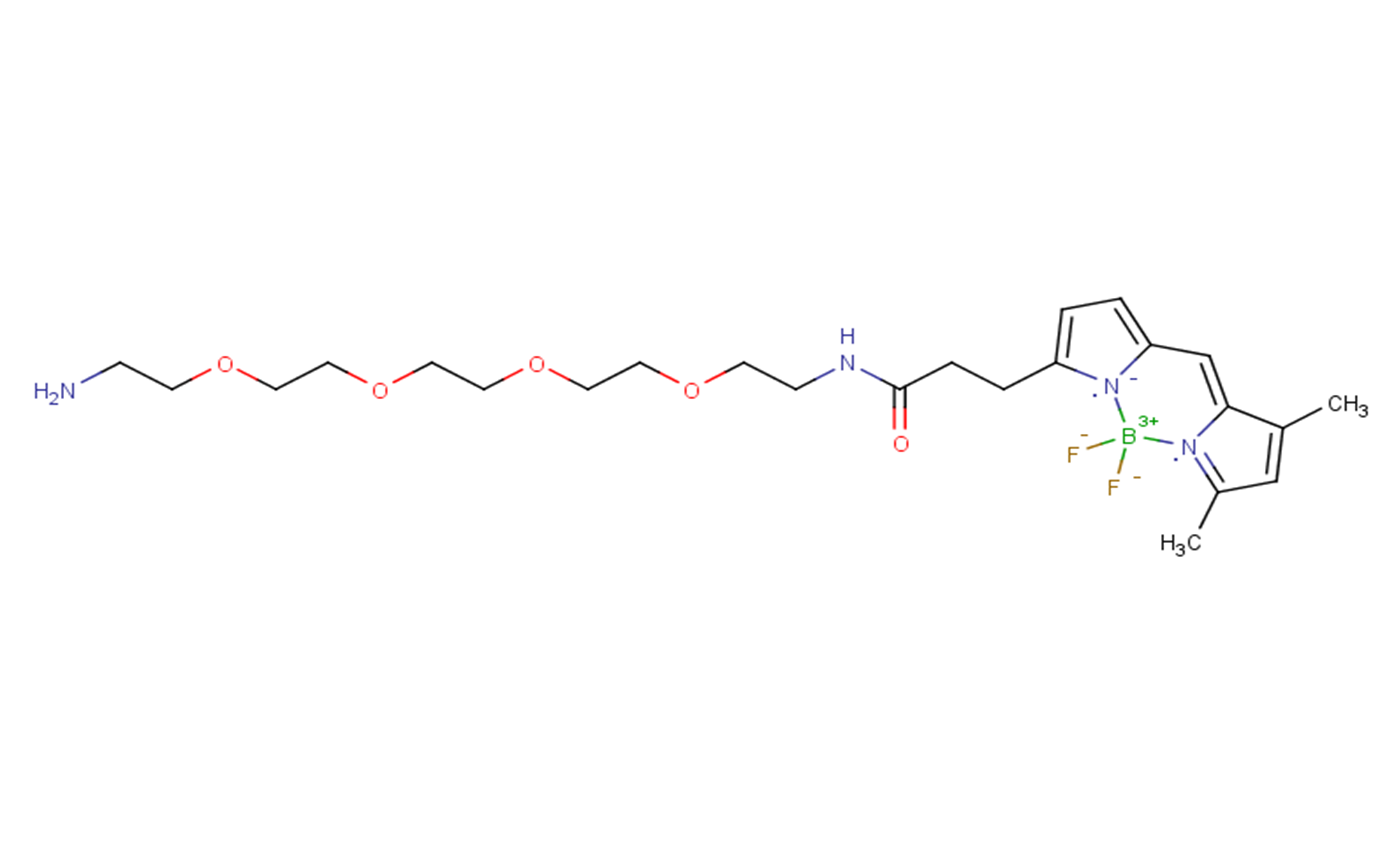 BDP FL-PEG4-amine Chemical Structure