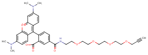 1225057-68-0 TAMRA-PEG4-Alkyne Chemical Structure