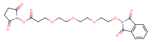 NHPI-PEG3-C2-NHS ester Chemical Structure
