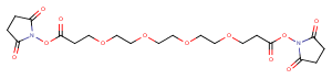Bis-PEG4-NHS ester Chemical Structure