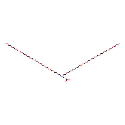 N-(Propanoic acid)-N-bis(m-PEG12) Chemical Structure