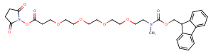 Fmoc-NMe-PEG4-NHS ester Chemical Structure