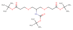 C-NH-Boc-C-Bis-(C-PEG1-Boc) Chemical Structure