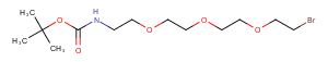N-Boc-PEG4-bromide Chemical Structure