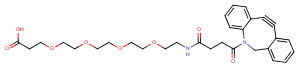 DBCO-PEG4-C2-acid Chemical Structure