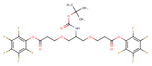 C-NH-Boc-C-Bis-(C1-PEG1-PFP) Chemical Structure