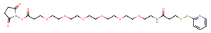 SPDP-PEG6-NHS ester Chemical Structure