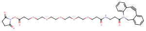 DBCO-NHCO-PEG5-NHS ester Chemical Structure