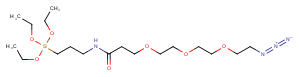 Azido-PEG3-amide-C3-triethoxysilane Chemical Structure
