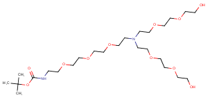N-(Boc-PEG3)-N-bis(PEG2-alcohol) Chemical Structure