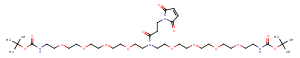 N-Mal-N-bis(PEG4-NH-Boc) Chemical Structure
