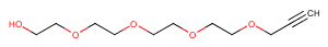 Propargyl-PEG4-alcohol Chemical Structure
