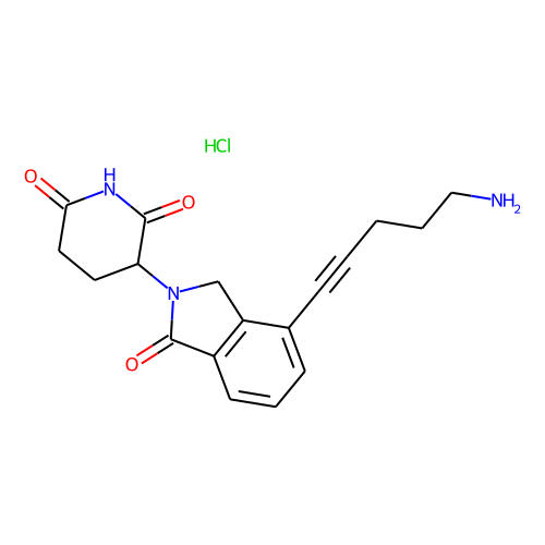 Lenalidomide-propargyl-C2-NH2 hydrochloride Chemical Structure