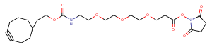 endo-BCN-PEG3-NHS ester Chemical Structure