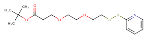 (2-Pyridyldithio)-PEG2-Boc Chemical Structure