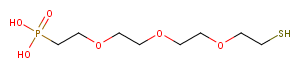 Thiol-PEG3-phosphonic acid Chemical Structure