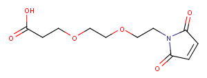 Mal-PEG2-acid Chemical Structure