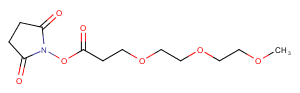m-PEG3-NHS ester Chemical Structure