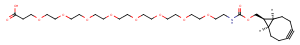 endo-BCN-PEG8-acid Chemical Structure