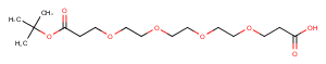 Acid-PEG4-C2-Boc Chemical Structure
