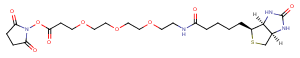 Biotin-PEG3-NHS ester Chemical Structure