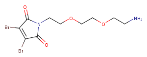 3,4-Dibromo-Mal-PEG2-amine Chemical Structure