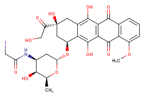 114390-30-6 N-(Iodoacetamido)-Doxorubicin Chemical Structure