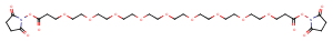 Bis-PEG9-NHS ester Chemical Structure
