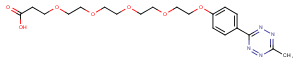 Methyltetrazine-PEG4-acid Chemical Structure