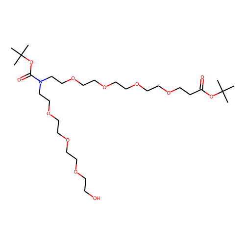 N-(Hydroxy-PEG3)-N-Boc-PEG4-Boc Chemical Structure