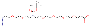 2093153-82-1 N-(Azido-PEG2)-N-Boc-PEG4-acid Chemical Structure