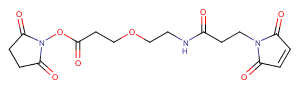 Mal-amido-PEG1-C2-NHS ester Chemical Structure