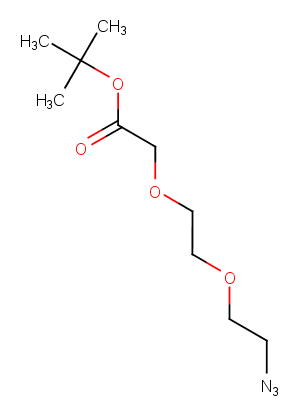 Azido-PEG2-C1-Boc Chemical Structure
