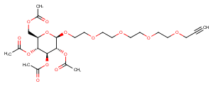 1360446-31-6 Propargyl-PEG4-tetra-Ac-beta-D-glucose Chemical Structure
