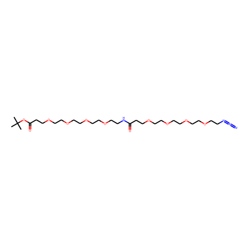 Azido-PEG4-amido-PEG4-Boc Chemical Structure