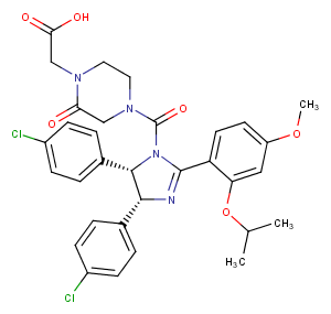 (4R,5S)-nutlin carboxylic acid Chemical Structure
