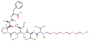 PEG4-aminooxy-MMAF Chemical Structure