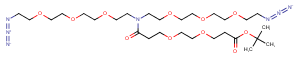 2353409-46-6 N-(Boc-PEG2)-N-bis(PEG3-azide) Chemical Structure